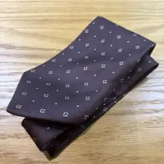 GUCCI ブラウン ドット柄 ネクタイ