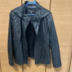 ville d'azur フード付きレザージャケット 40レディースのサムネイル