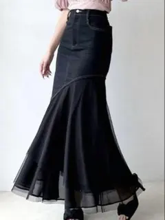 RESEXXY チュールドッキングスカート ブラック