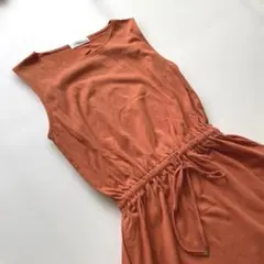 Green Label Relaxing ノースリーブワンピース　オレンジ
