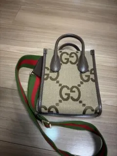 【新品未使用】GUCCI ジャンボGGキャンバス ショルダーバッグ　696075 新品未使用】GUCCI ジャンボGGキャンバス ショルダーバッグ 696075