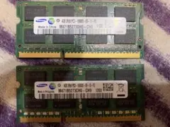 SAMSUNG サムスン 4GB DDR3 204ピン メモリモジュール 2個
