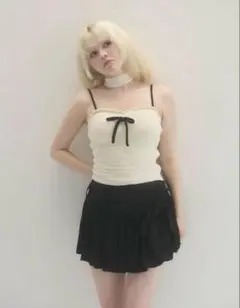 Andmary Alice check ribbon tops - メルカリ