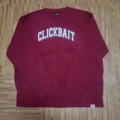 CLICKBAIT スウェット 2XL バーガンディ