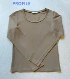 ★PROFILE★プロフィール★長袖Tシャツ★カーキ★