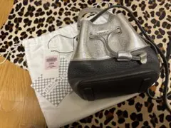 FURLA バケットバッグ シルバー　グレー