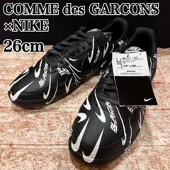 新品 ナイキ コムデギャルソン CDG エアフォームポジット ワン 黒 26.5