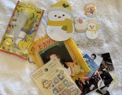 スノーマン　雪だるま　黄色