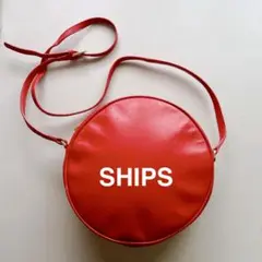 SHIPS シップス 赤 ポシェット⭐︎ななめがけショルダーバッグ