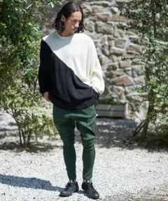 カンビオ サルエルパンツ オリーブ Mのサムネイル