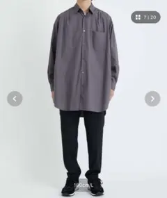 フロントタック コットンブロード シャツチュニックのサムネイル