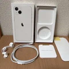 【空箱】Apple iPhone 13 ホワイト 充電ケーブル付き