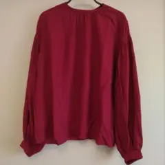 SENSE OF PLACE バルーンスリーブワインレッド 長袖 トップス
