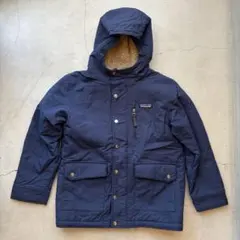 Patagonia キッズ ボアジャケット ネイビー S 7-8