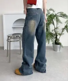 sedacle ヒップロゴオーバーダイデニム