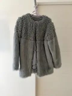 MURUA グレー ファーコート