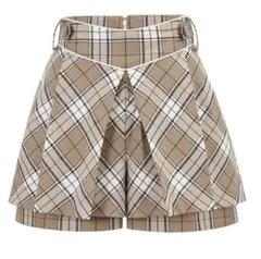 ANDWANG Tiered Check Shorts black/ Mサイズ - メルカリ