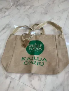 ホールフーズ　whole foods marketエコバッグ カイルア 2way