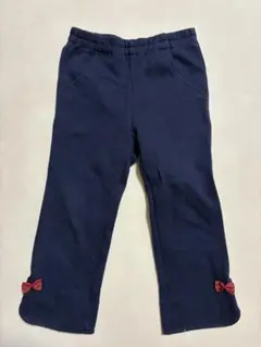 お値下げ！familiar 裾リボン付きパンツ　100センチ