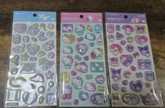 【国内正規品】サンリオ ポップデコパーティー ラメきらクリスタルシール キティ他