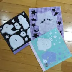 新品　オバケーヌ　ハンドタオル　3枚