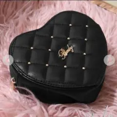 Rady☆ハートキルティングポーチ　ブラック