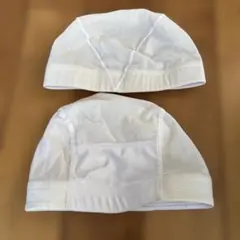 水泳帽 白 Lメッシュ 子ども キッズ スイミングキャップ