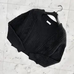 ユナイテッドアローズ　ニット　セーター　レディース　黒　ブラック　ウール100%