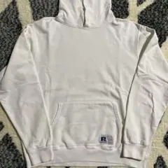 90s RUSSELL ATHLETIC USA 無地 パーカー ブランク 白のサムネイル