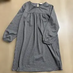 チュニックワンピース　千鳥格子