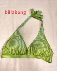 SALE☆BILLABONG ビキニトップ グリーン系 ボーダーのサムネイル
