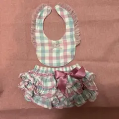 【セット販売】panpantutu スタイ フリルスカート　(ブルマ)