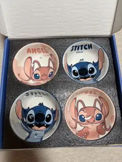 Disney Stitch & Angel お皿　プレート　4枚セット