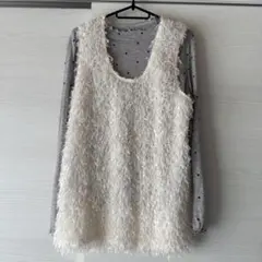 シャギーベスト