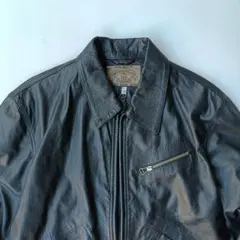 90s イタリア製 ARMANI JEANS ショート丈 レザージャケットのサムネイル