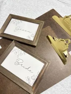 結婚式受付セット（受付サイン・クリップボード）