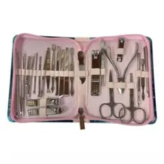 ネイルケアセット 多機能 爪切り 甘皮処理 収納ケース付 26個