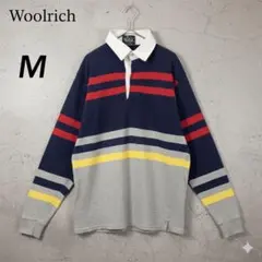USA製 Woolrich ボーダー ラガーシャツ M ヴィンテージ 80s