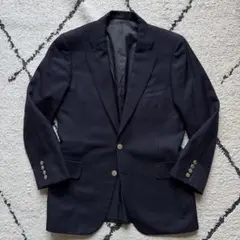 burberrys 紺ブレ　テーラードジャケット　シャドーホース　金ボタン　L