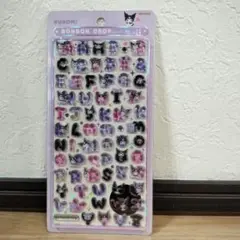正規品　Kuromi　クロミ　ボンボンドロップシール　もじ　moji