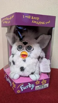 未使用 トミー Furby 初代 ファービー シャンパン ラメ ホワイト 白