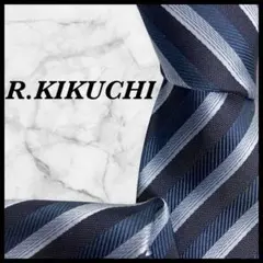 R.KIKUCHI リョウコキクチ ネクタイ ネイビー ストライプ柄のサムネイル