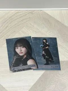 日向坂46 生写真　片山紗希　黒ドレス　ヨリ ヒキのサムネイル