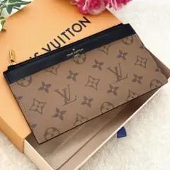 ✨超極美品 近年物✨ルイヴィトン モノグラム リバース スリムパース 長財布