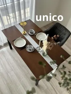 【unico】HOXTON（ホクストン）ダイニングテーブル アイアン脚
