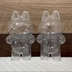 【まう様】6個セット LABUBU ラブブ ケース 保護ケース 立ち クリア