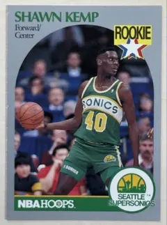 Shawn Kemp 1990 NBA HOOPS ルーキーカード RC