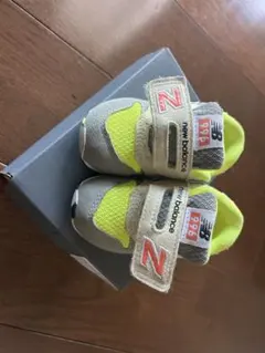 new balance 996 ベビーシューズ グレー/イエロー