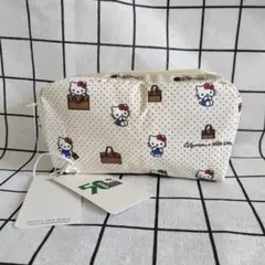 レスポートサック ハローキティ ホワイト ポーチ