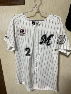 千葉ロッテマリーンズ 松川虎生ユニフォーム ホーム　Oサイズ　ミズノのサムネイル
